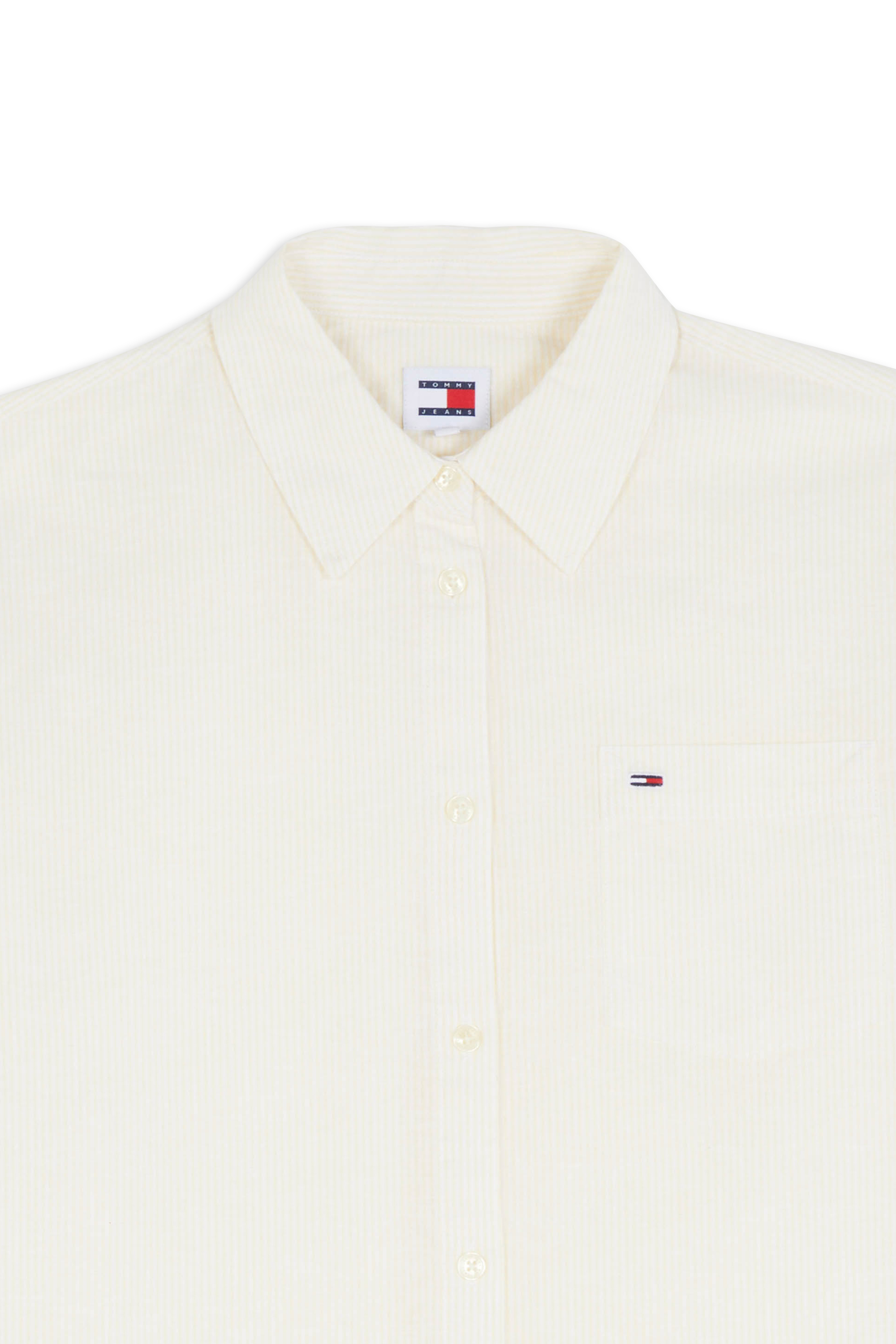TOMMY JEANS Chemise TJW BOXY STRIPE LINE Jaune