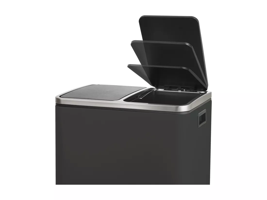Poubelle de tri 30L en inox
