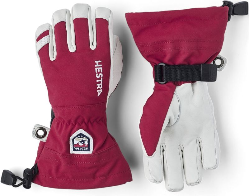 Hestra - Army Leather Heli - Skihandschoenen - Zwart - Geitenleer - Waterdicht