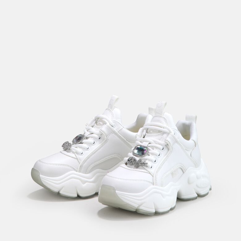 Binary Ice baskets basses véganes, blanc