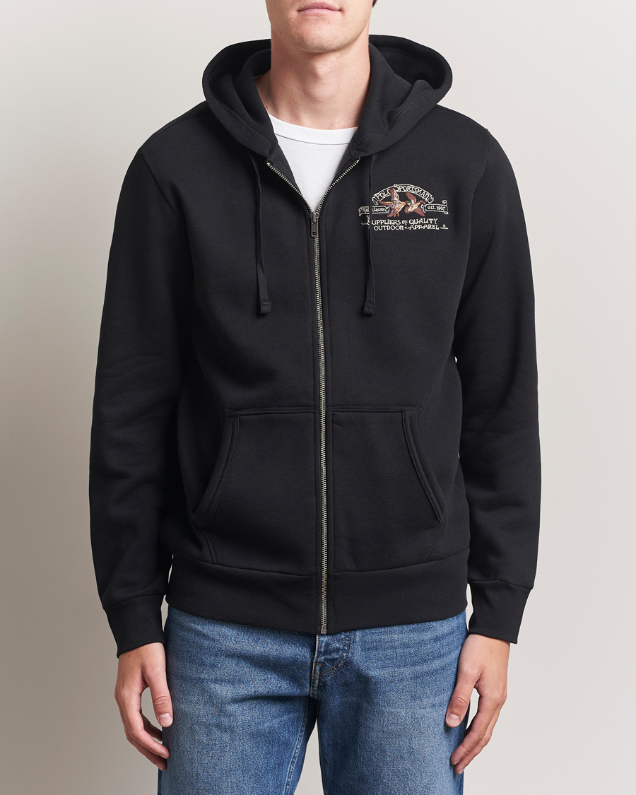 Polo Ralph Lauren Back Print Full-zip Polo Black