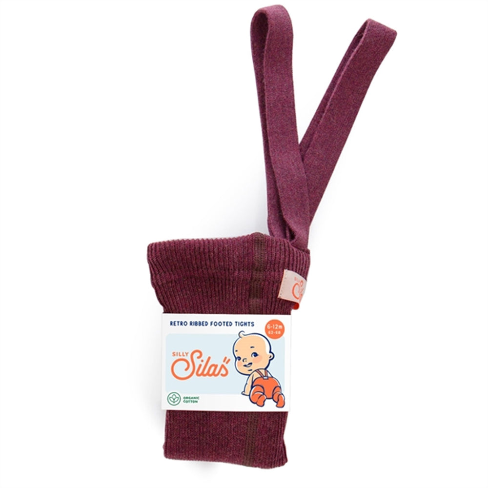 Footed Tights Fig - Silly Silas → Luksusbaby.dk