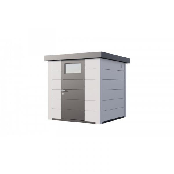 Telluria Abrigo de Jardim Metálico NH2 Branco / Branco 208 x 208 Aço Galvanizado