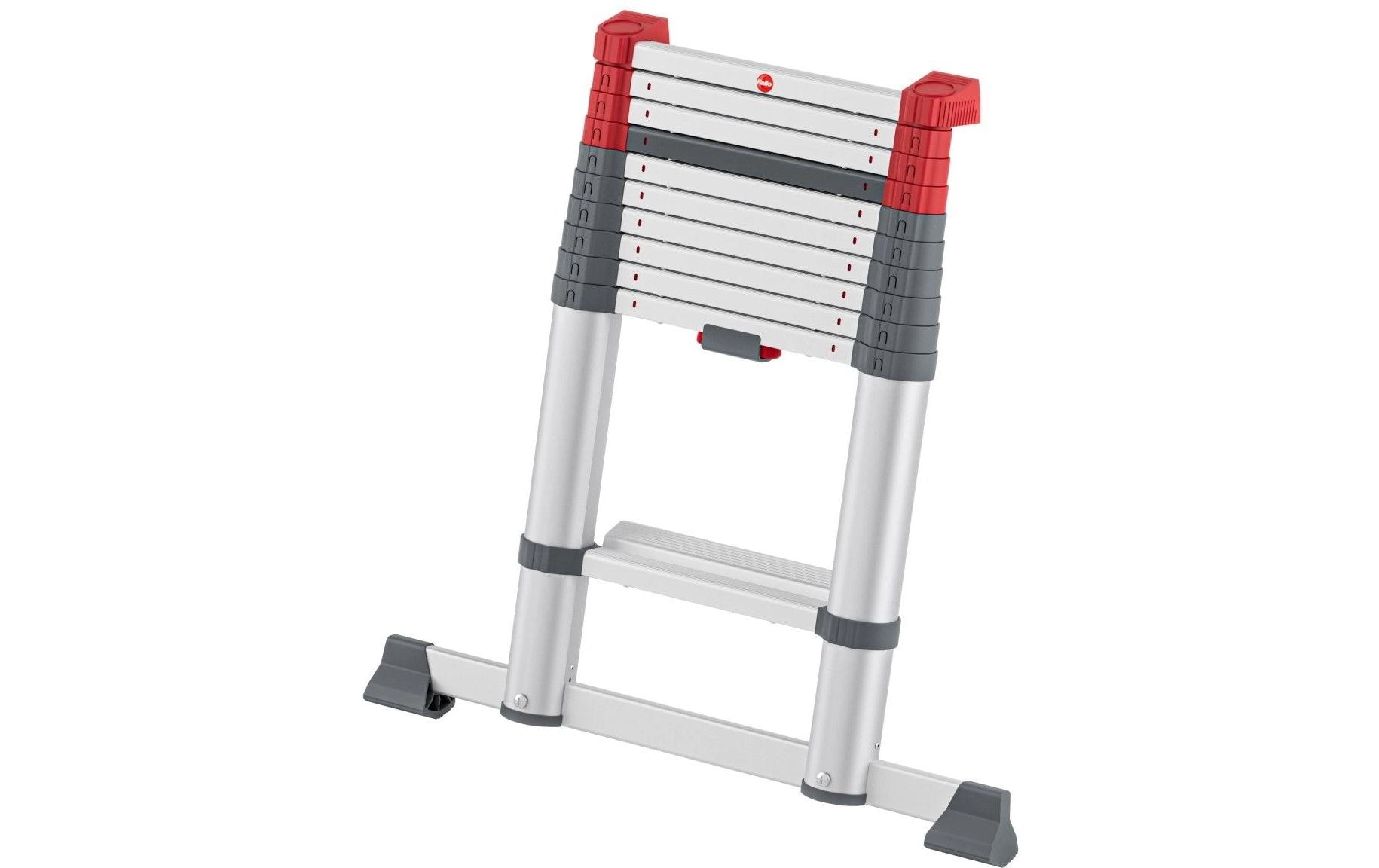 Flexline Teleskopleiter T100 11 Stufen<br>Aluminium Sicherheits-Teleskopleiter