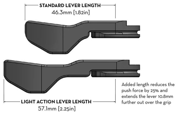 Commande de Tige de Selle Wolf Tooth ReMote Shimano IS-II (Sans Câble/Sans Gaine) Noir