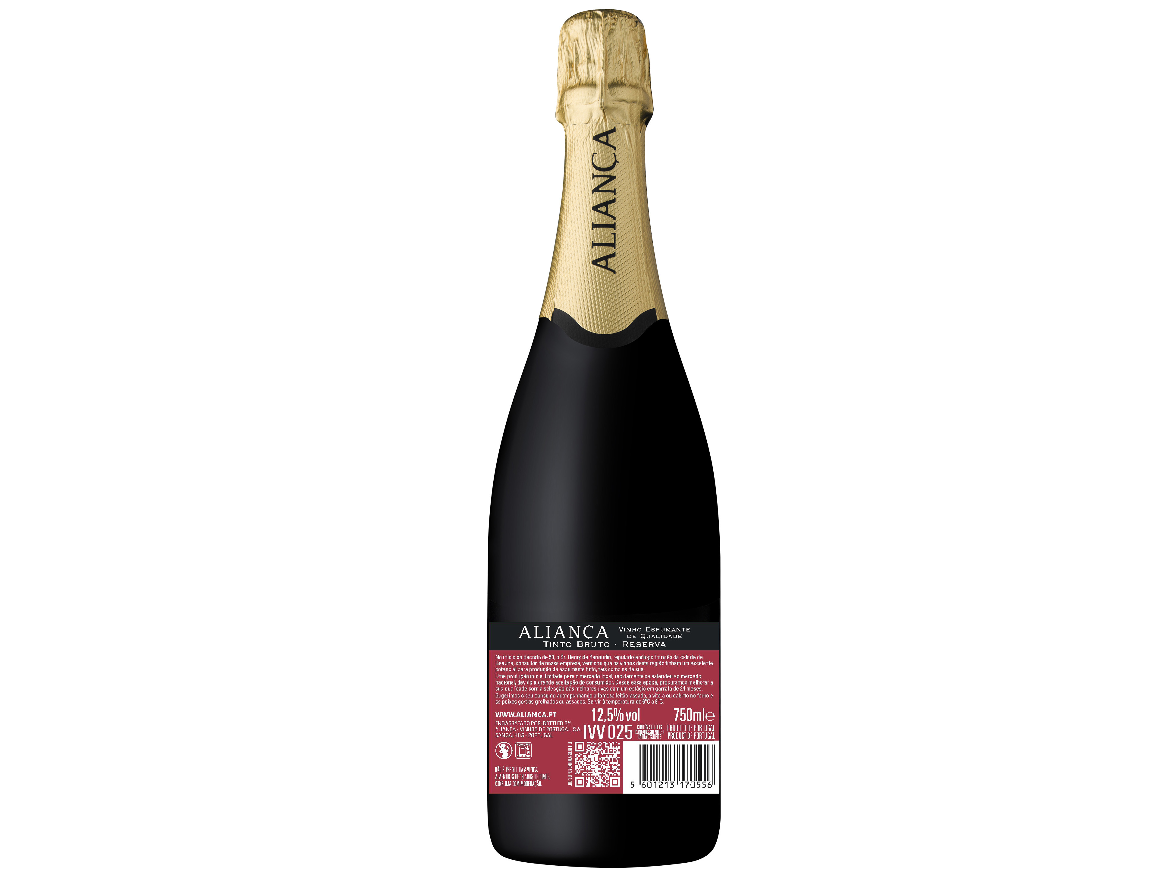 ESPUMANTE TINTO ALIANÇA RESERVA BRUTO 0.75L