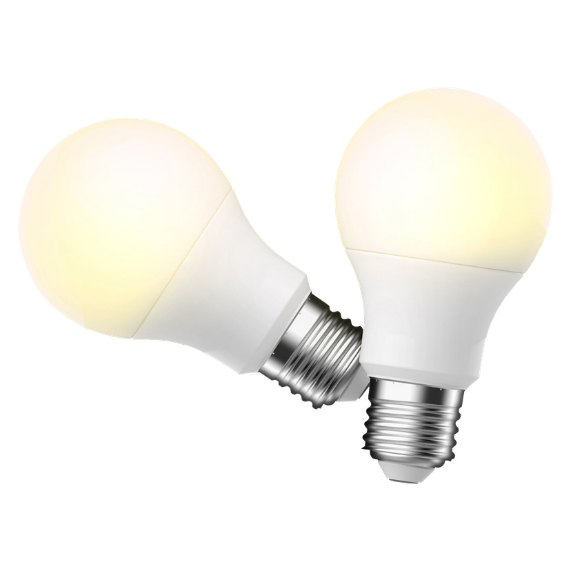 Normalpære, LED 2-pk E27 4,8 W 470 lm