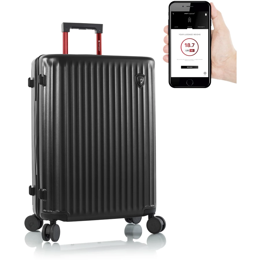 Heys SmartLuggage - 4-Rollen Trolley M black