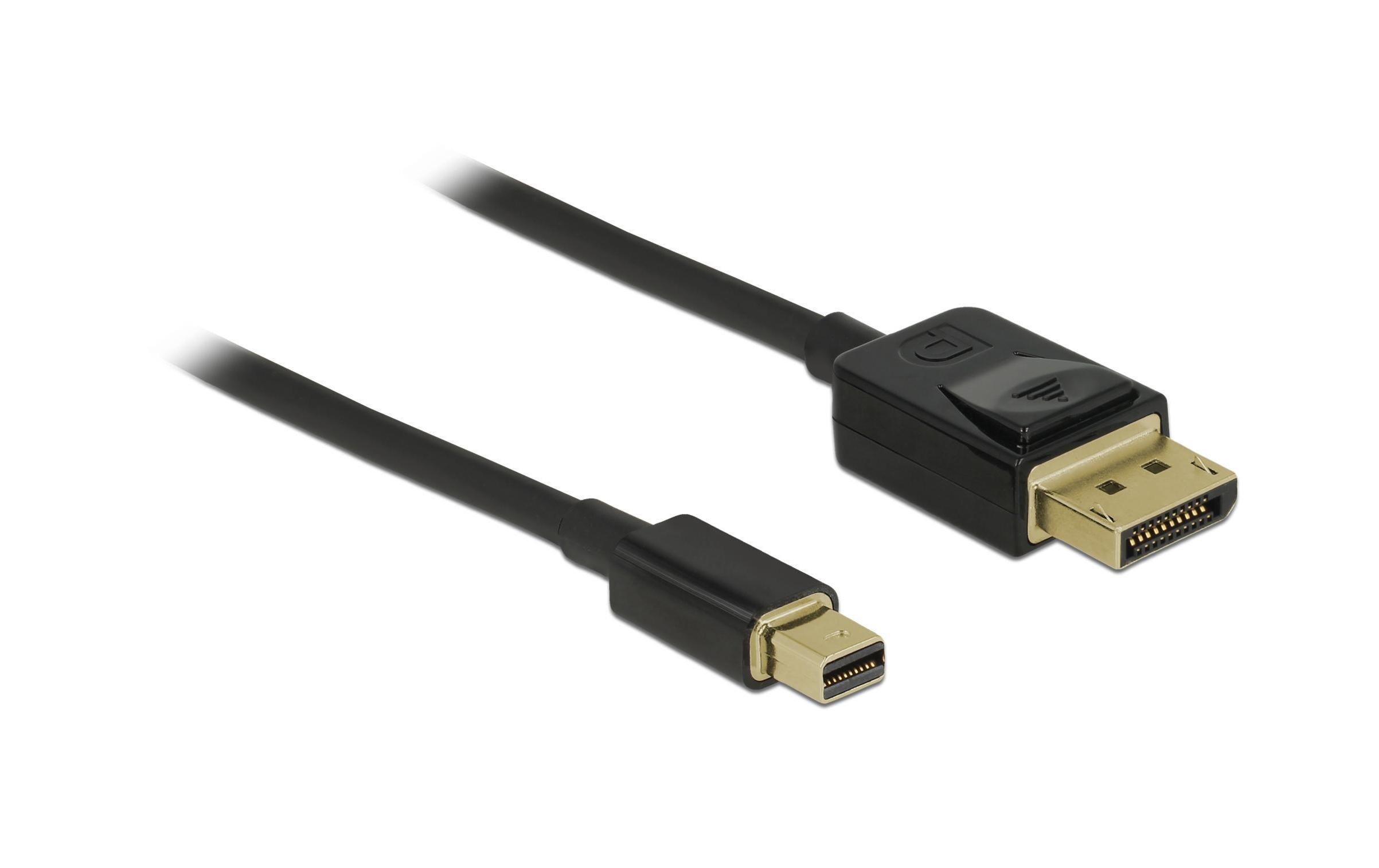Kabel Mini-DisplayPort – DisplayPort, 1 m 8K 60 HzDelock Mini DisplayPort zu DisplayPort Kabel 8K 60 Hz 1 m DP 8K zertifiziert