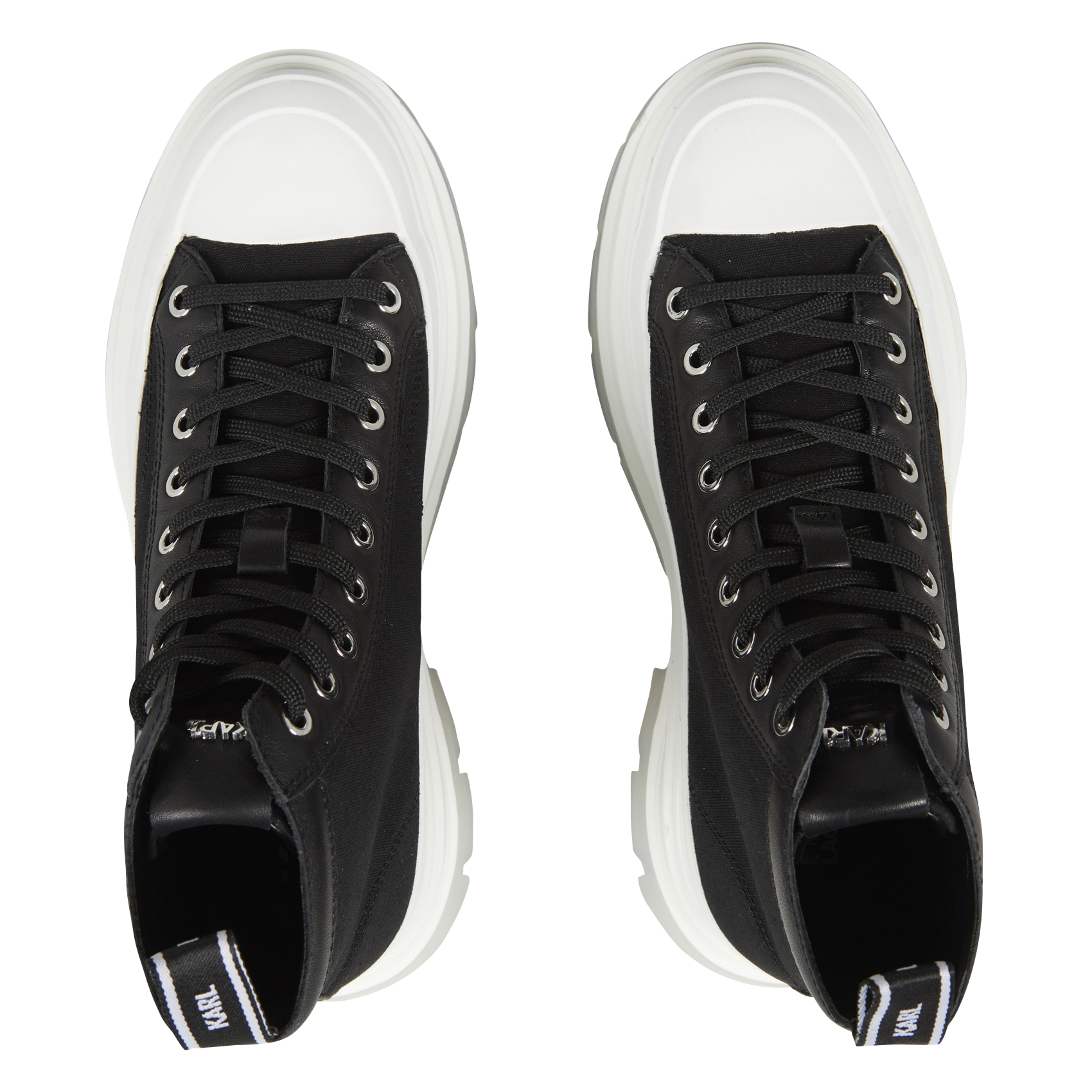 LUNA - Baskets montantes en toile| Noir
