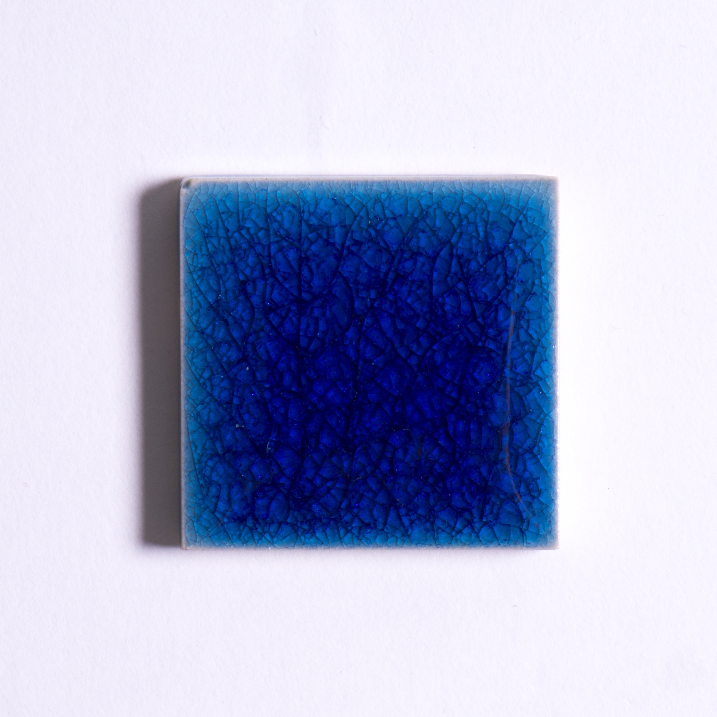 Fliese 'Craquele' dunkelblau, L 5 cm, B 5 cm von fischer's lagerhaus