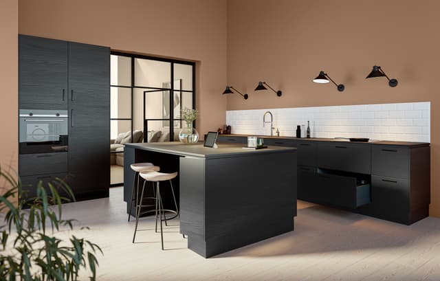Epoq ramme/liste 233X5x1,9 CM EDGE BLACK ASH