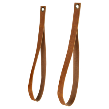 Duraline leren band croco cognac 100 cm 2s stuks