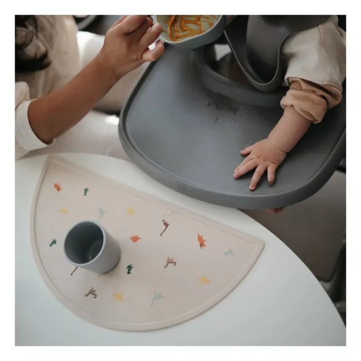 Mushie Set de table en silicone | Beige