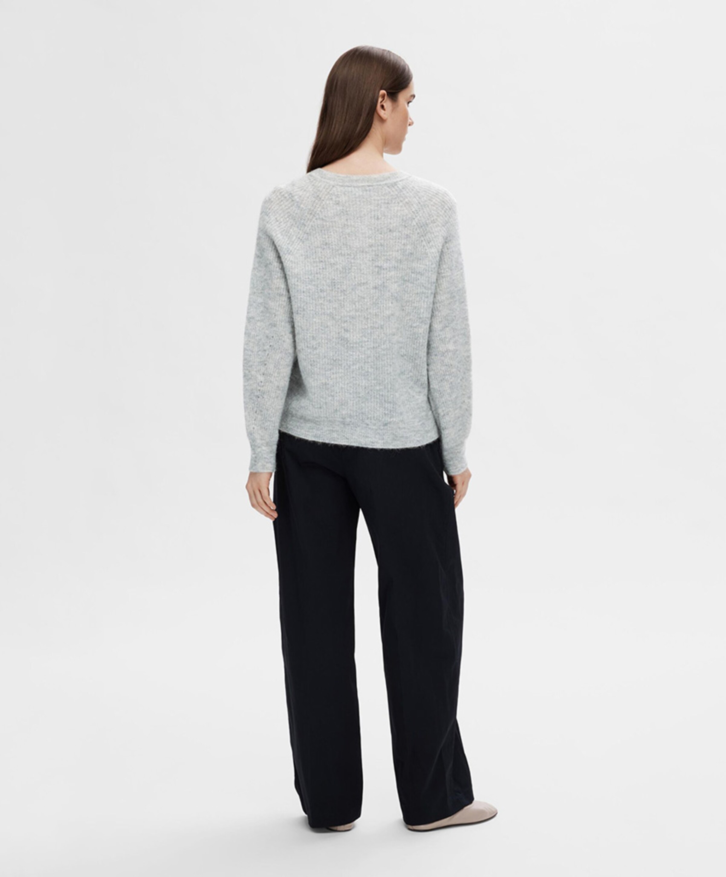 Selected Dames vest grijs