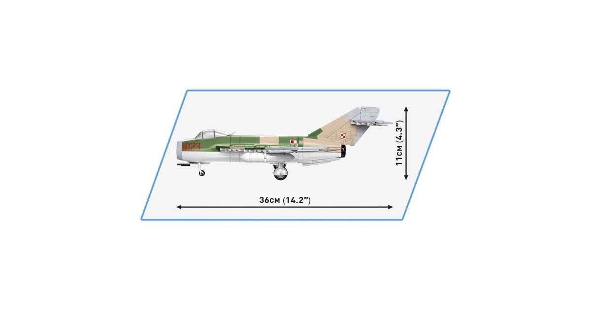 COBIHistorical Collection - Lim-5 Polish Air Force 1959 Constructiespeelgoed  (Schaal 1:32)