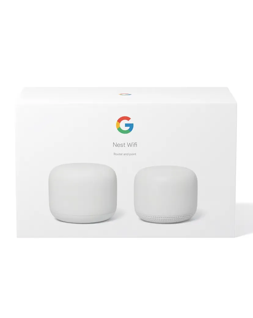 Google | Nest WiFi - Wi-Fi-system (2-pack) - mesh - GigE - Wi-Fi 5 - Dual Band