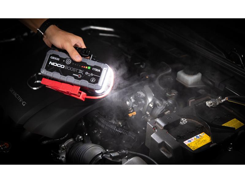 Noco Starterbatterie mit Ladefunktion GBX55 12 V, 1750 A Starterbooster und Powerbank zum überbrücken von Fahrzeugen mit 12 V Batterien