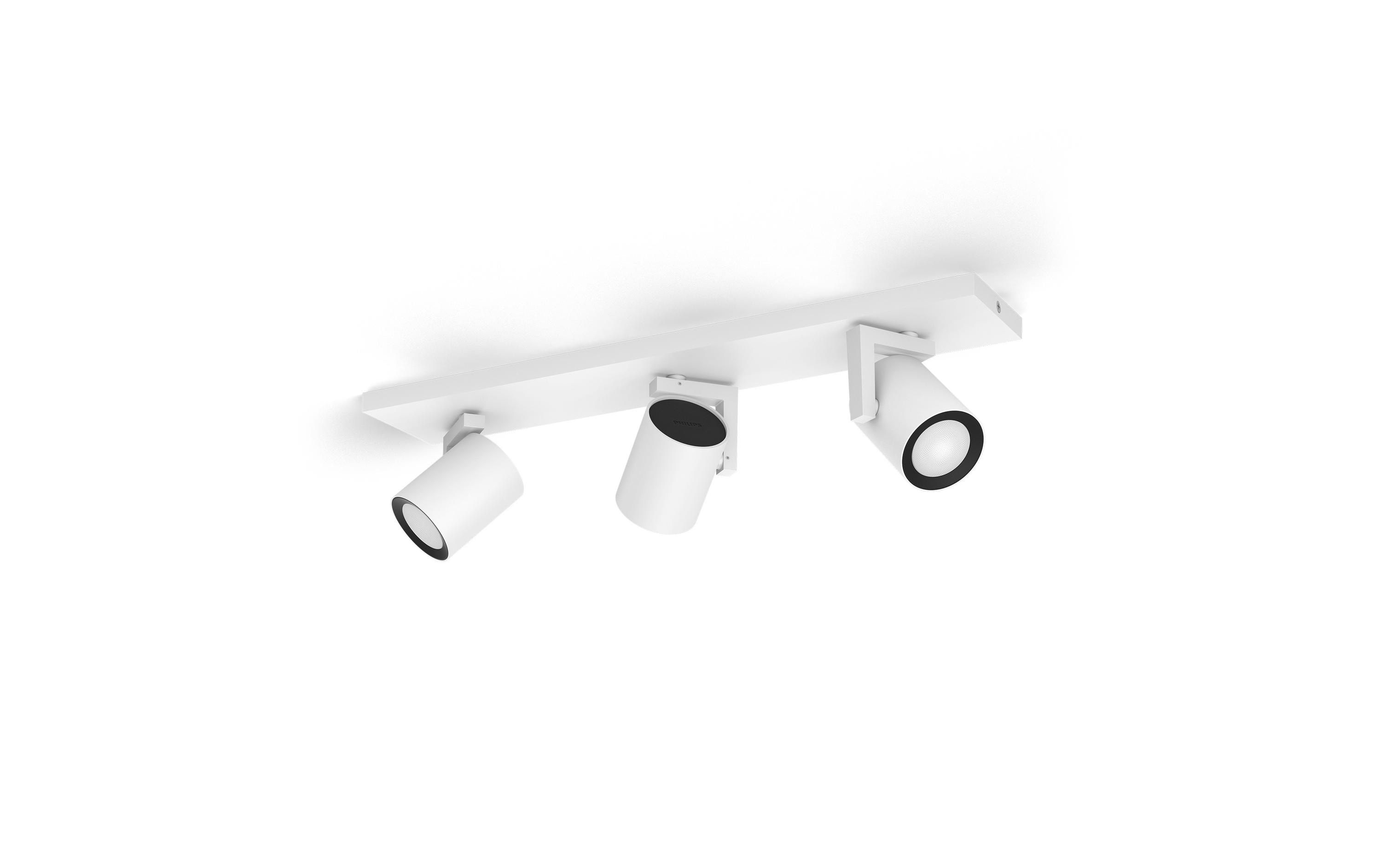 White & Color Ambiance Argenta 3er-Spot Weiss<br>Licht in allen Farben