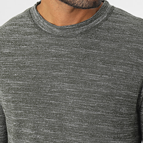 Tee Shirt Manches Longues GMS Mul Vert Kaki Chiné