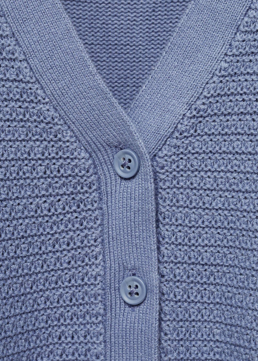 Mango Kids vest blauw gebreid