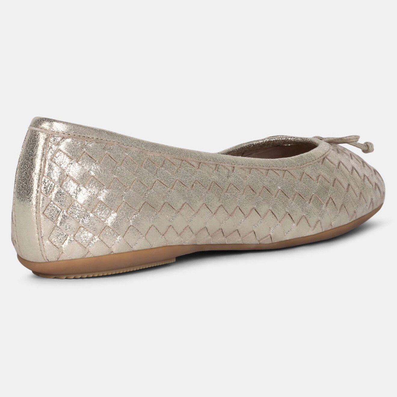 Geox Ballerines en Cuir Palmaria dorées