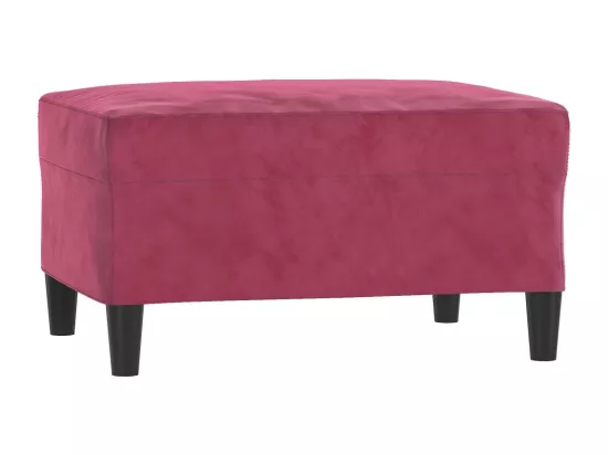 Ensemble de canapés 3 pièces avec coussins Rouge bordeaux Velours