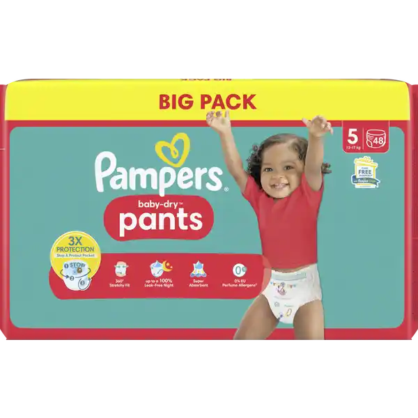 baby-dry pants Gr.5 (12-17kg) Big Pack