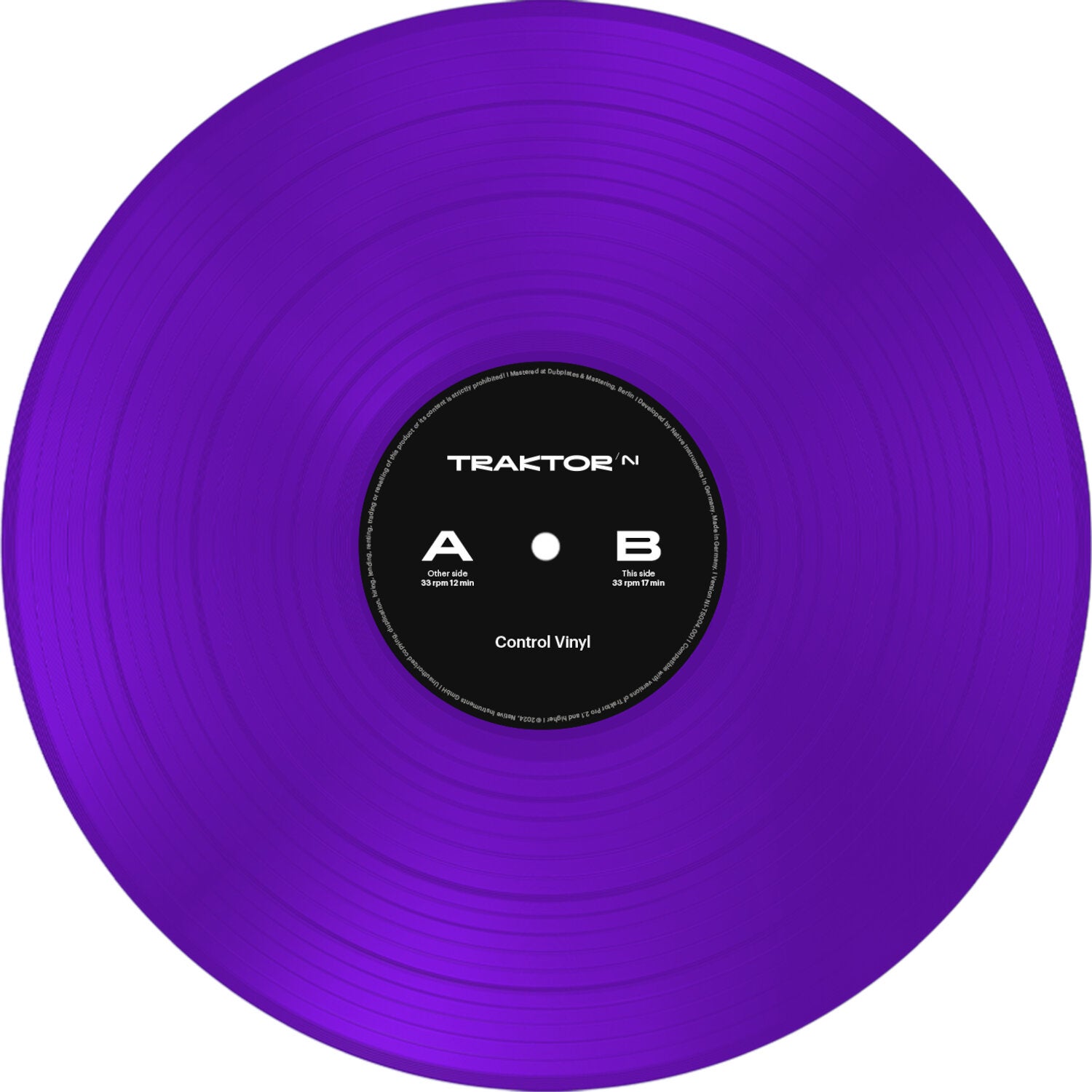 Native Instruments Traktor Control Vinyl Purple (2024 Edition)