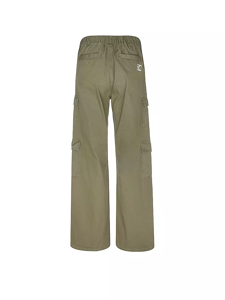 KARL KANI Cargohose olive