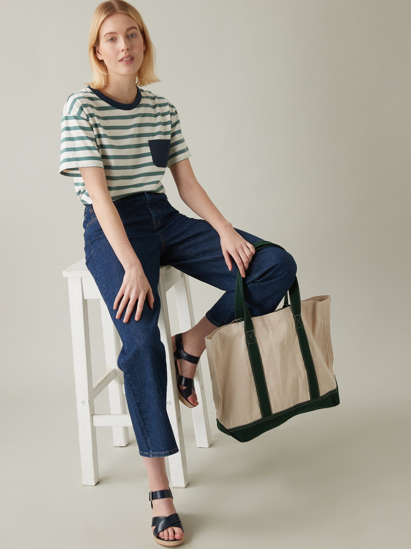 T-shirt rayé femme - coton bio