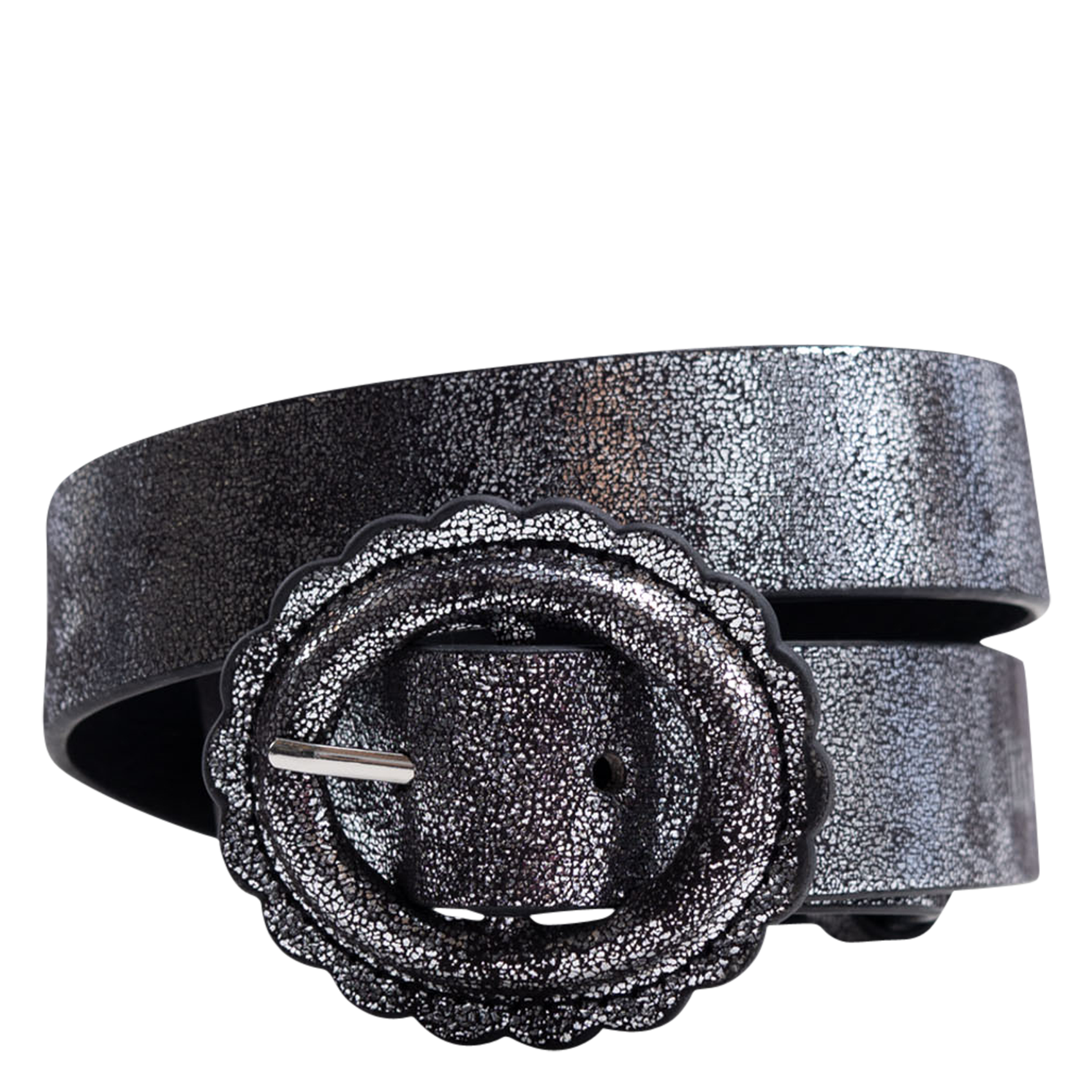 Ceinture argentée à boucle | Argent