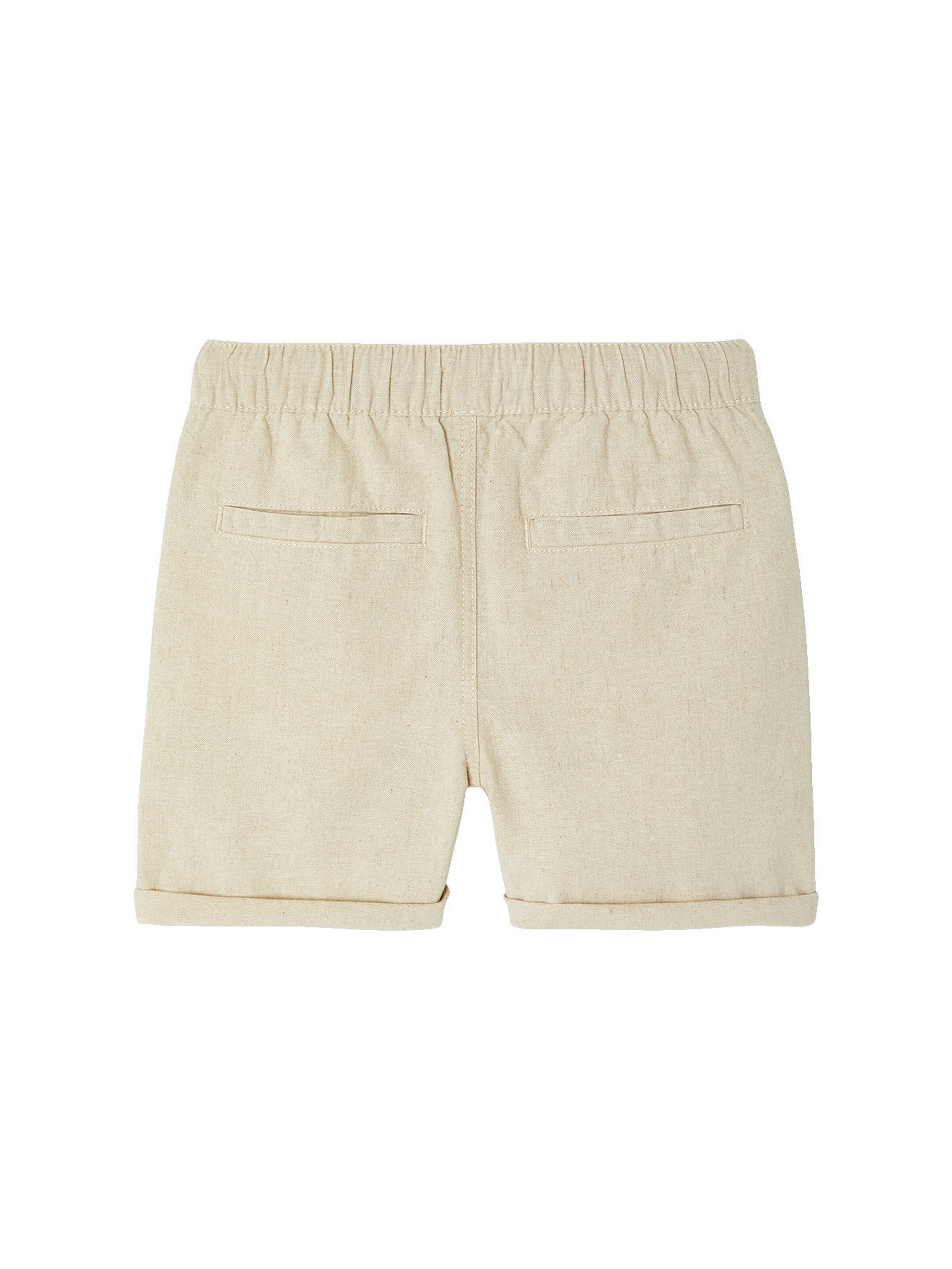 Vertbaudet Jungen Hose mit Leinenanteil beige meliert