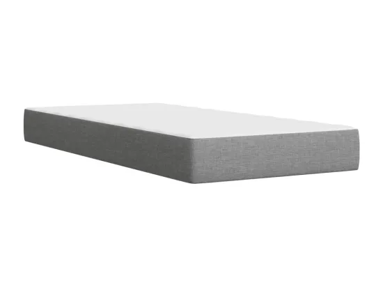 Sommier à lattes de lit et matelas Gris clair 90x190 cm Tissu