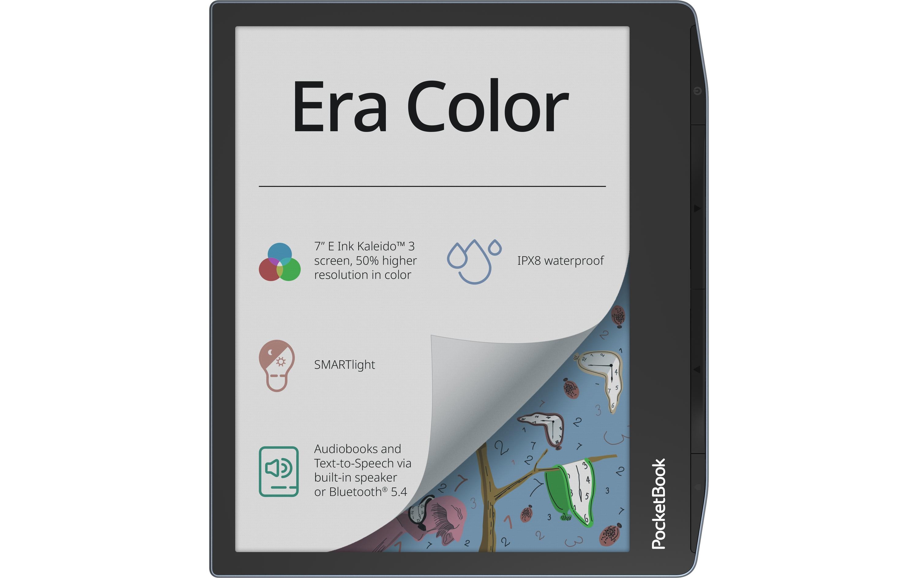 E-Book Reader Era Color Stormy Sea<br>Schlanker E-Book-Reader mit Farbdisplay und eingebauten Lautsprechern