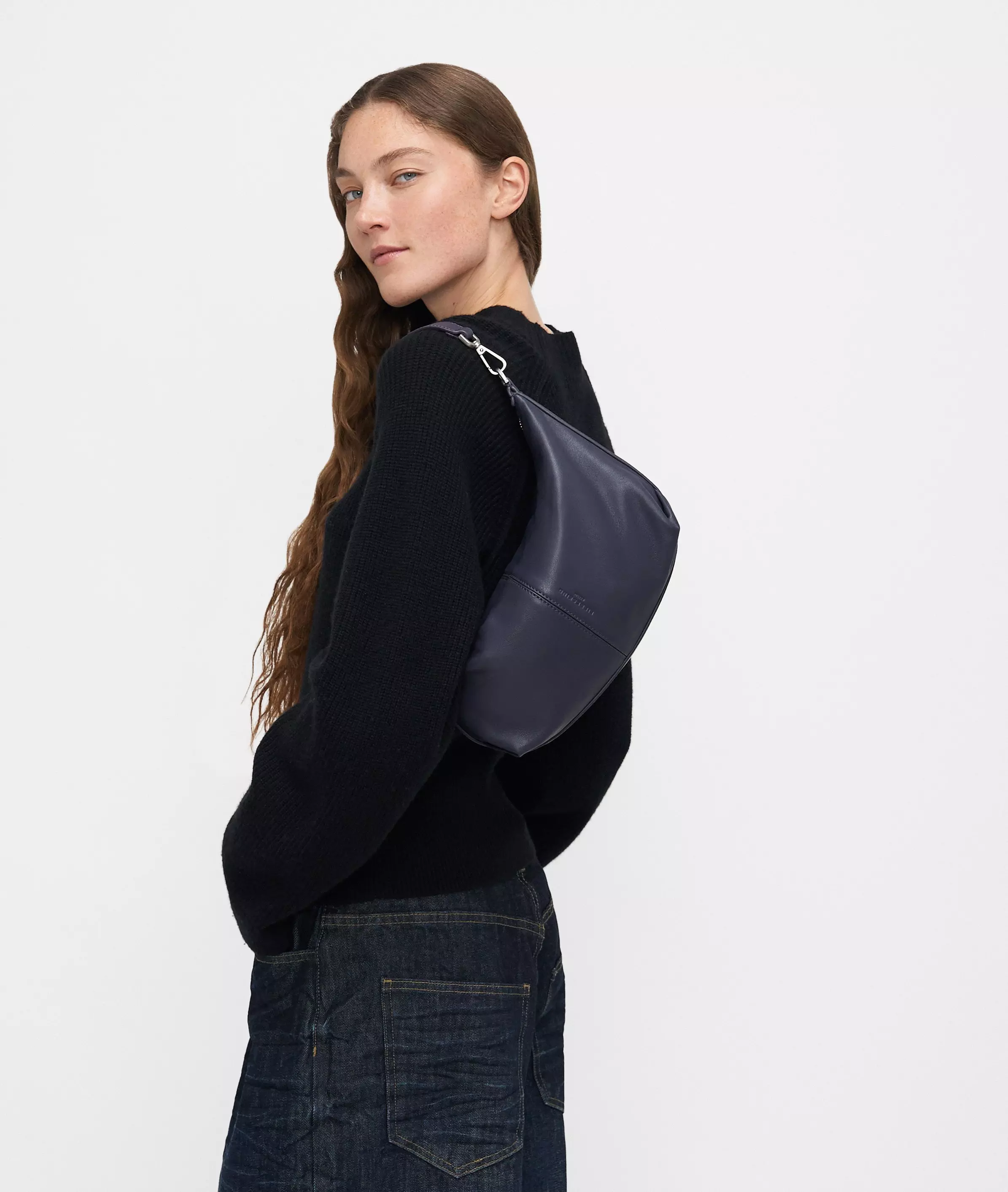 Paris Hobo S Handy leather hobo bag