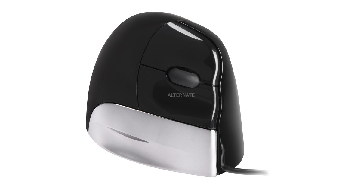 EvoluentVerticalMouse Standard Right  (Zwart/grijs)