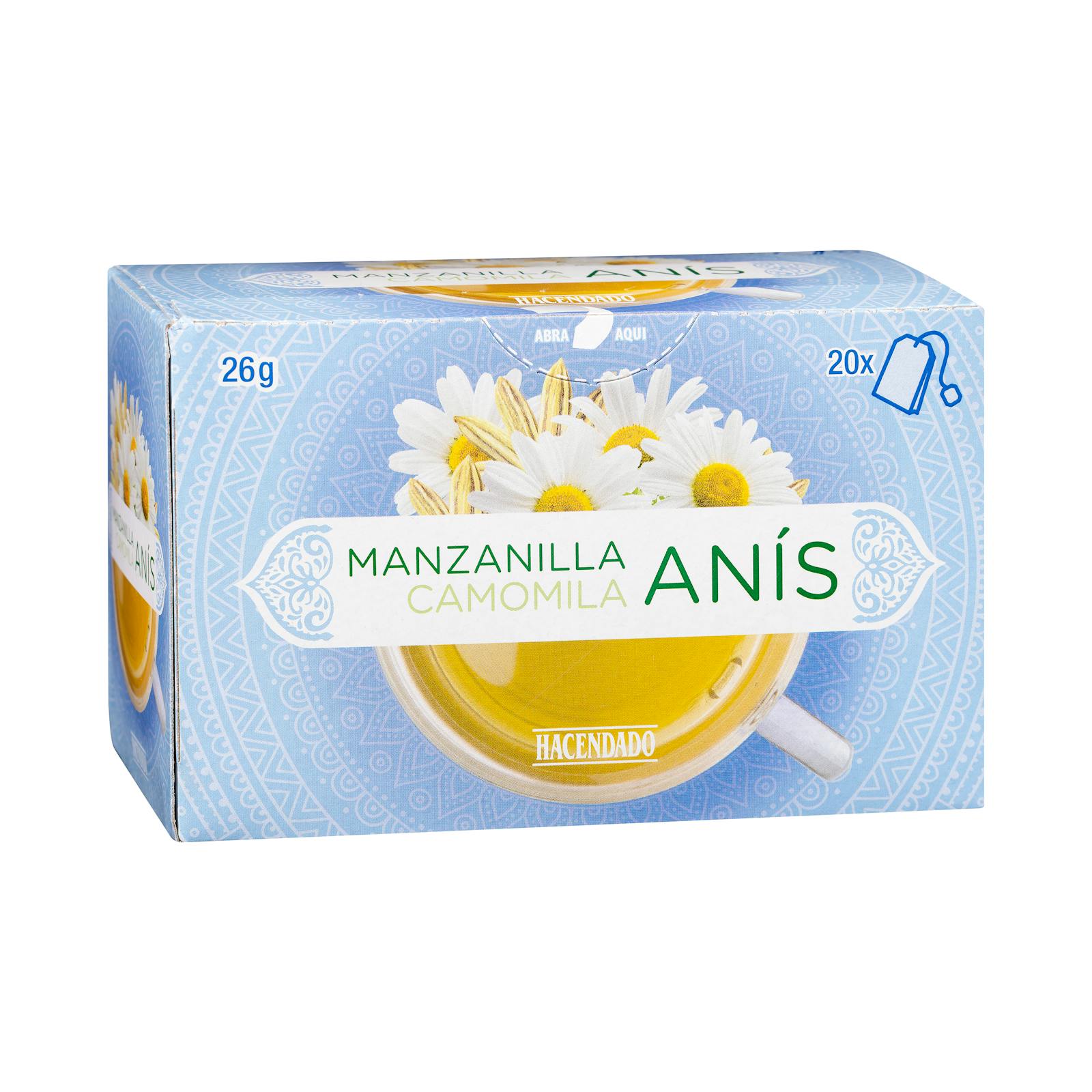 Infusion de camomille à l'anis Hacendado