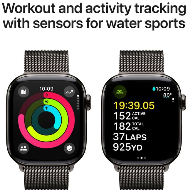 Apple Watch S10 46mm GPS+Cel (Slate Titanium/Slate Milano loop) M/L