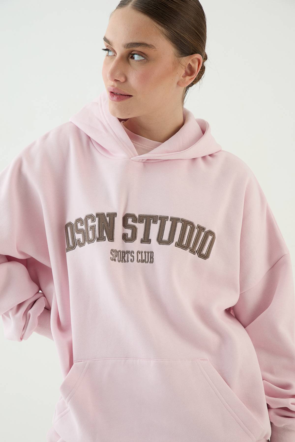 Sweat À Casynthétiqueche Oversize Avec Appliqué Dsgn Studio