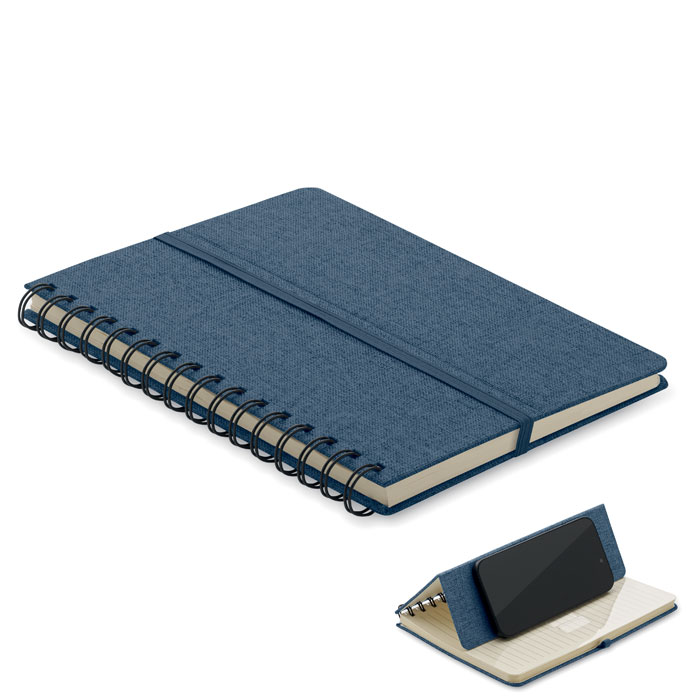 GiftRetail MO2522 - STRATA Cahier A5 support de téléphone