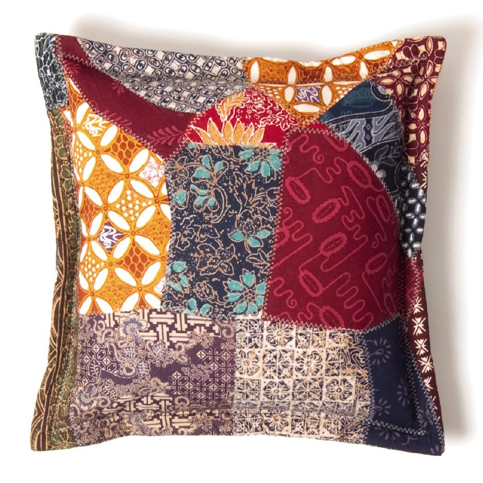 Patchwork Kissenhülle, multicolor, L 50 cm, B 50 cm von fischer's lagerhaus