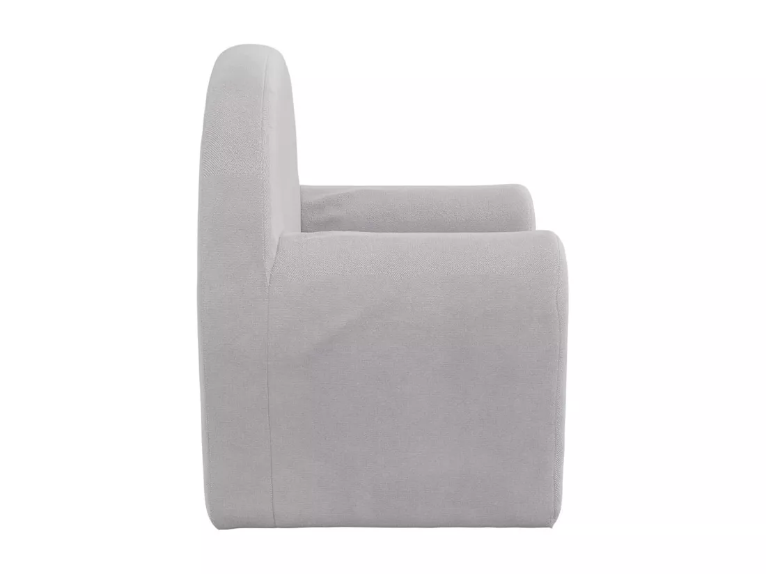 Canapé pour enfants gris clair peluche douce