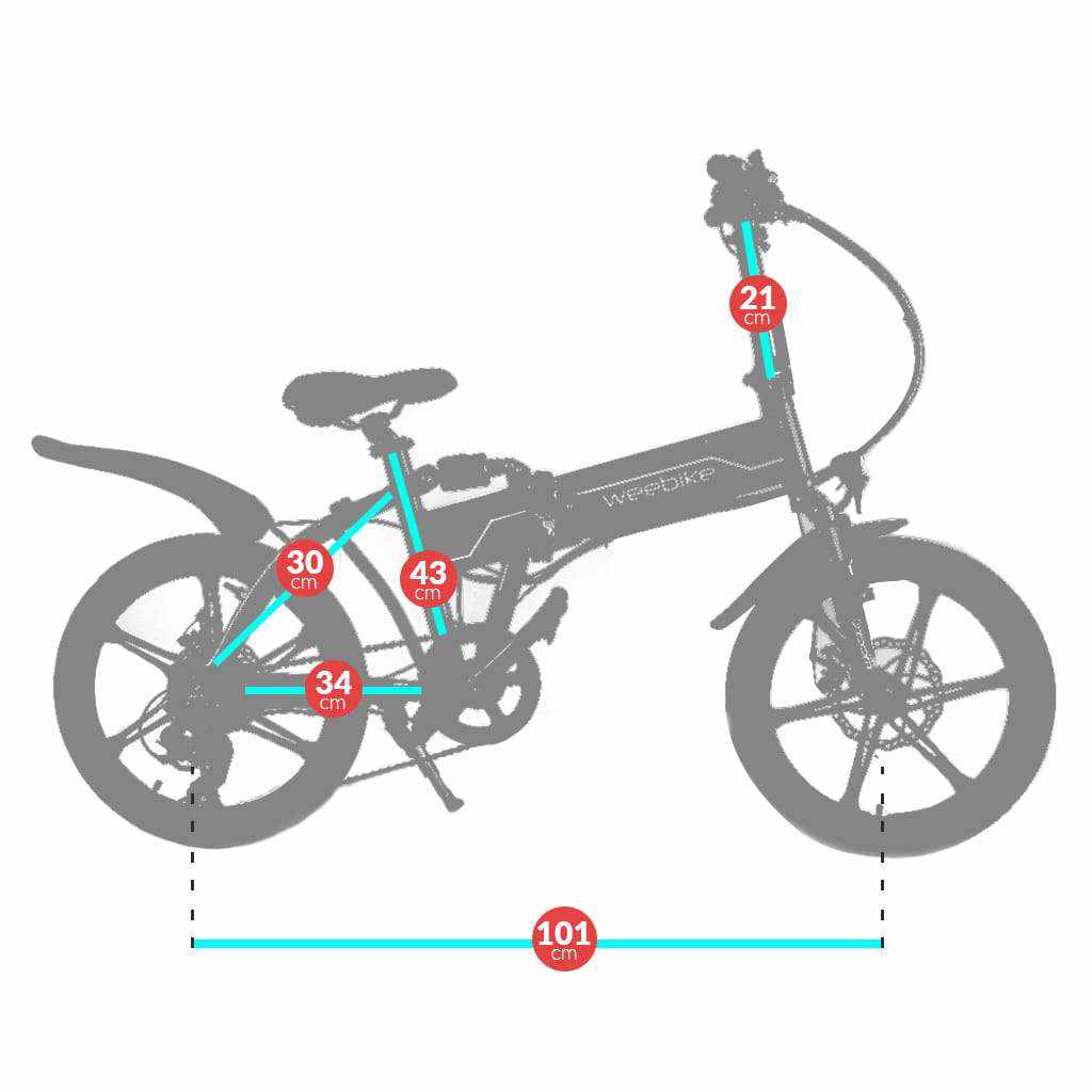 Vélo électrique pliant Weebike - Le Road Noir