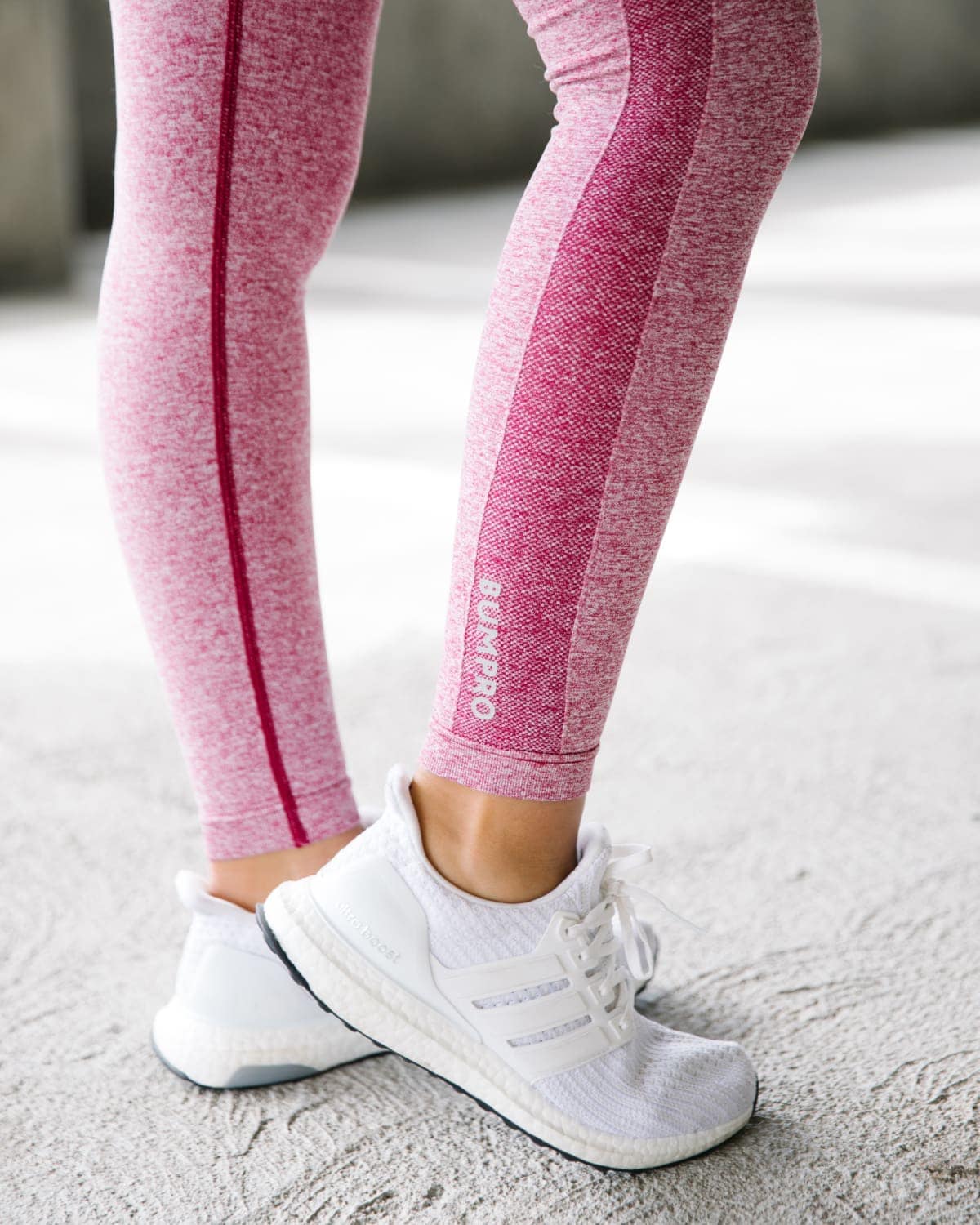 Bumpro Power Up! Tights Red Melange (2-pack)