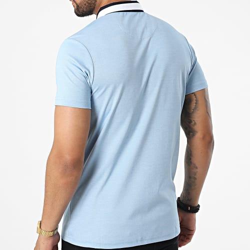 Polo Manches Courtes 570 Bleu Clair Chiné