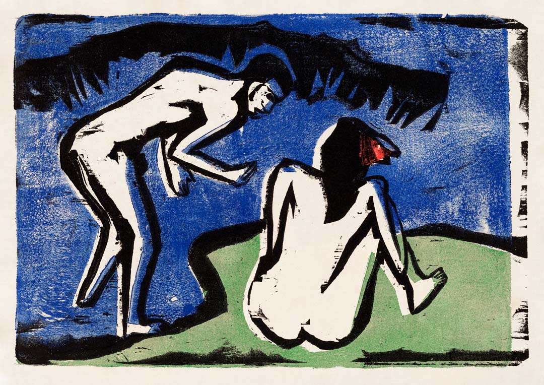 Badendes Paar von Ernst Kirchner
