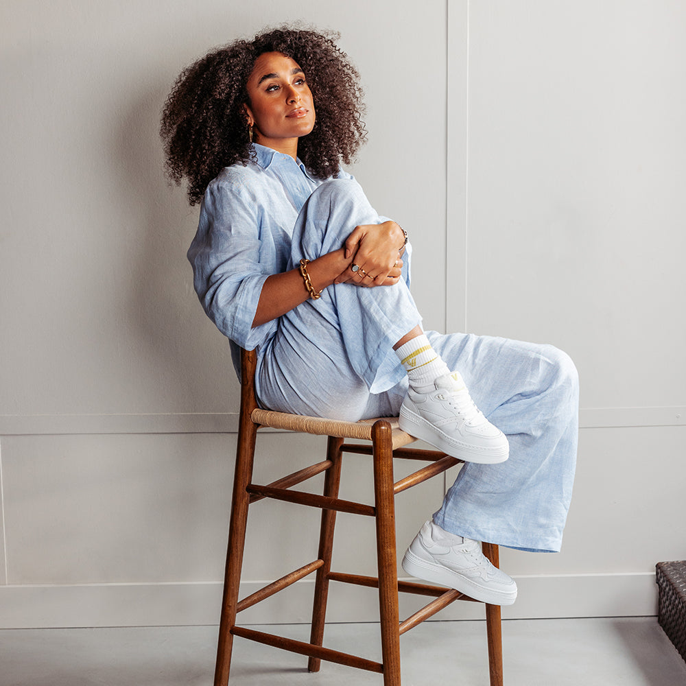 VIA VAI witte dames sneakers Isa Bo