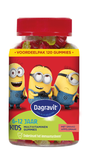 Dagravit Kids-Xtra Vitaminions Multivitaminen 6-12 jaar Voordeelverpakking 120ST