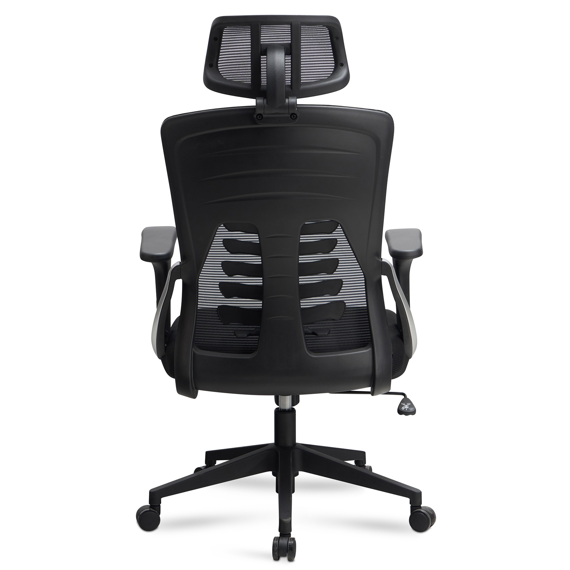 Bürostuhl 65x123x65 cm Stoff schwarz